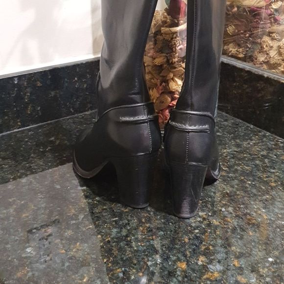 Rag and Bone Lilford Black Leather Boots Size 38 EU 8 US - Picture 6 of 9